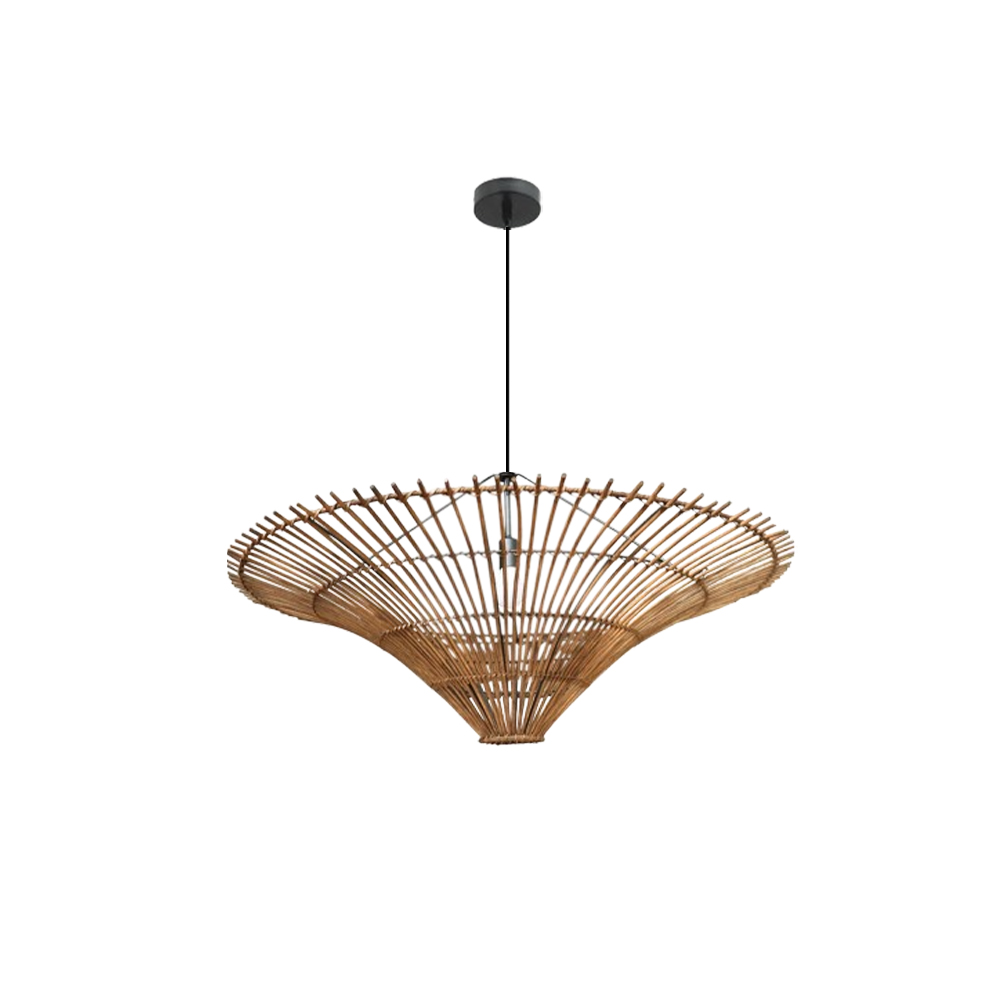 Large Modern Rattan Pendant Light Ceiling Lampshade 60CM-Handwovenlamp