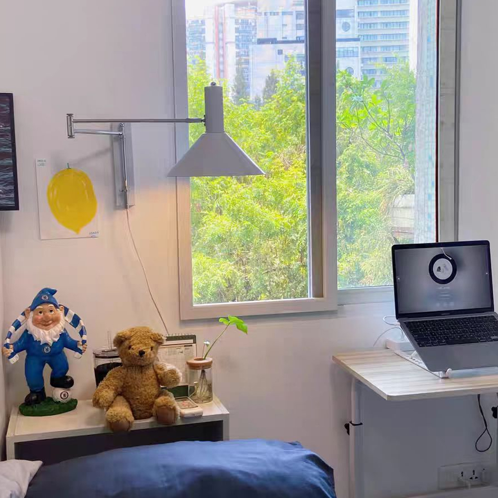 Retro Wall Sconce Extendable Folding Metal Wall Lamp-Handwovenlamp