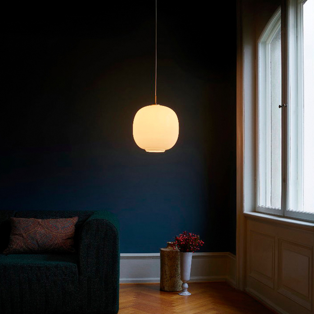 Glass Ball Chandelier Modern Dining Room Glass Pendant Light-Handwovenlamp