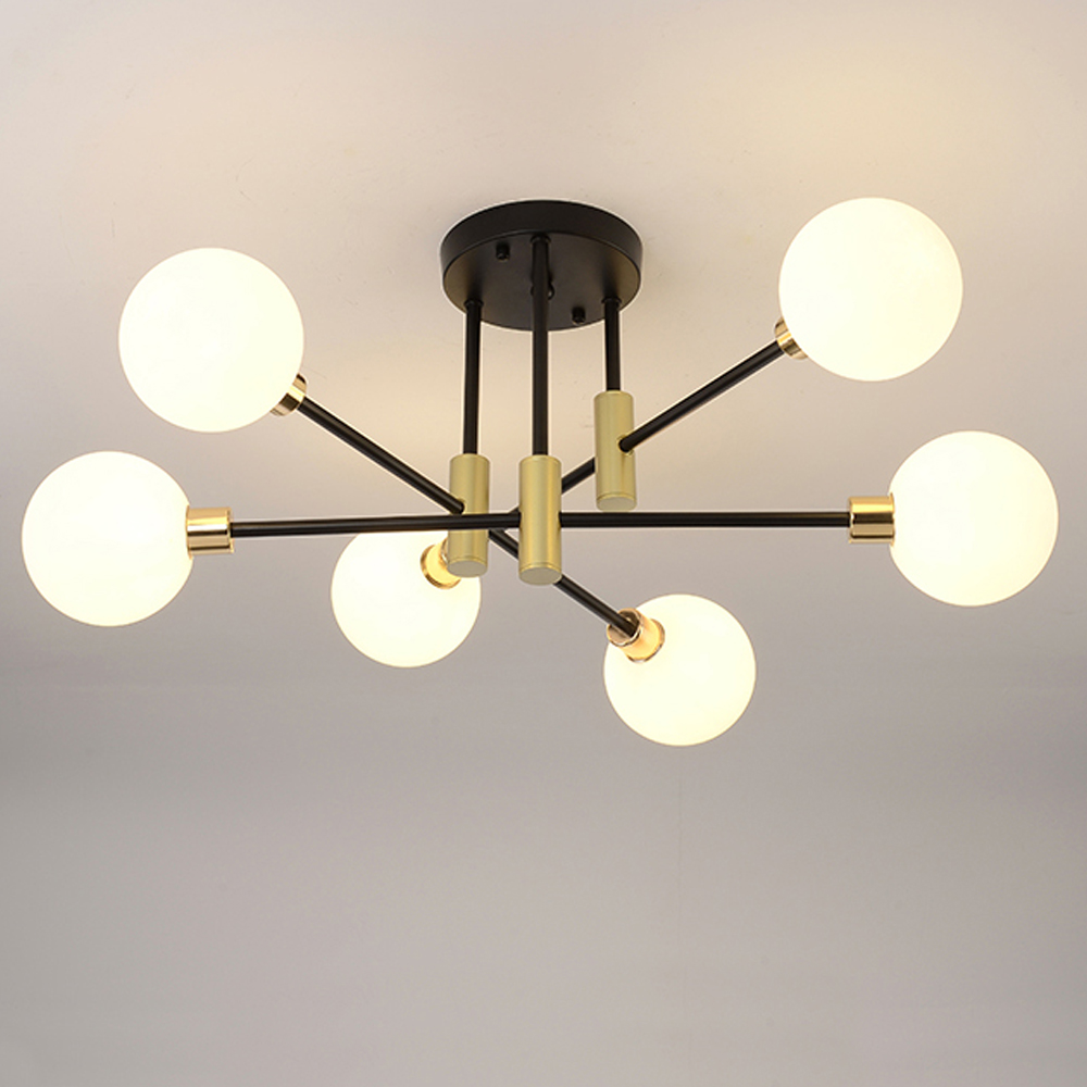 Nordic Milk White Ceiling Lamp Luxury Chandelier For Bedroom-Handwovenlamp