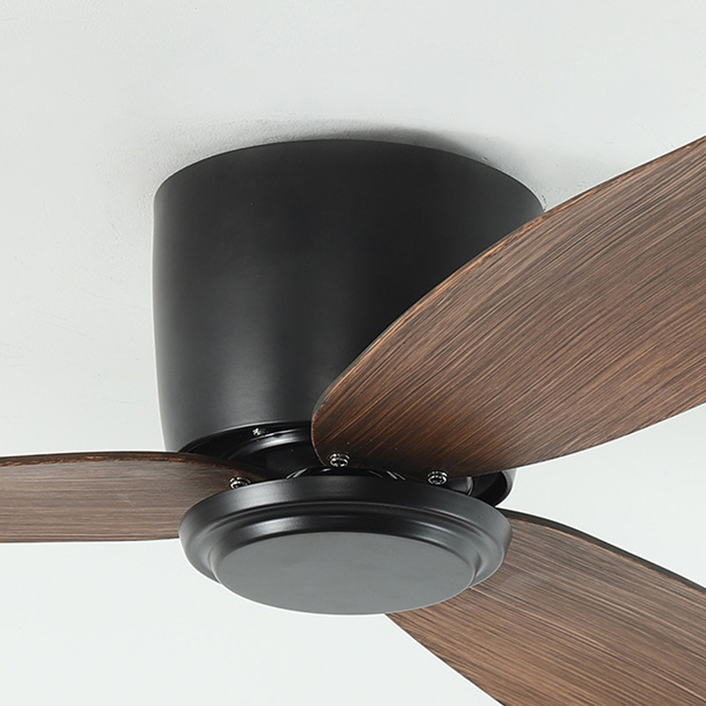 Nordic Living Room Smart Remote Control Ceiling Fan Lamp LED light Fan-Handwovenlamp