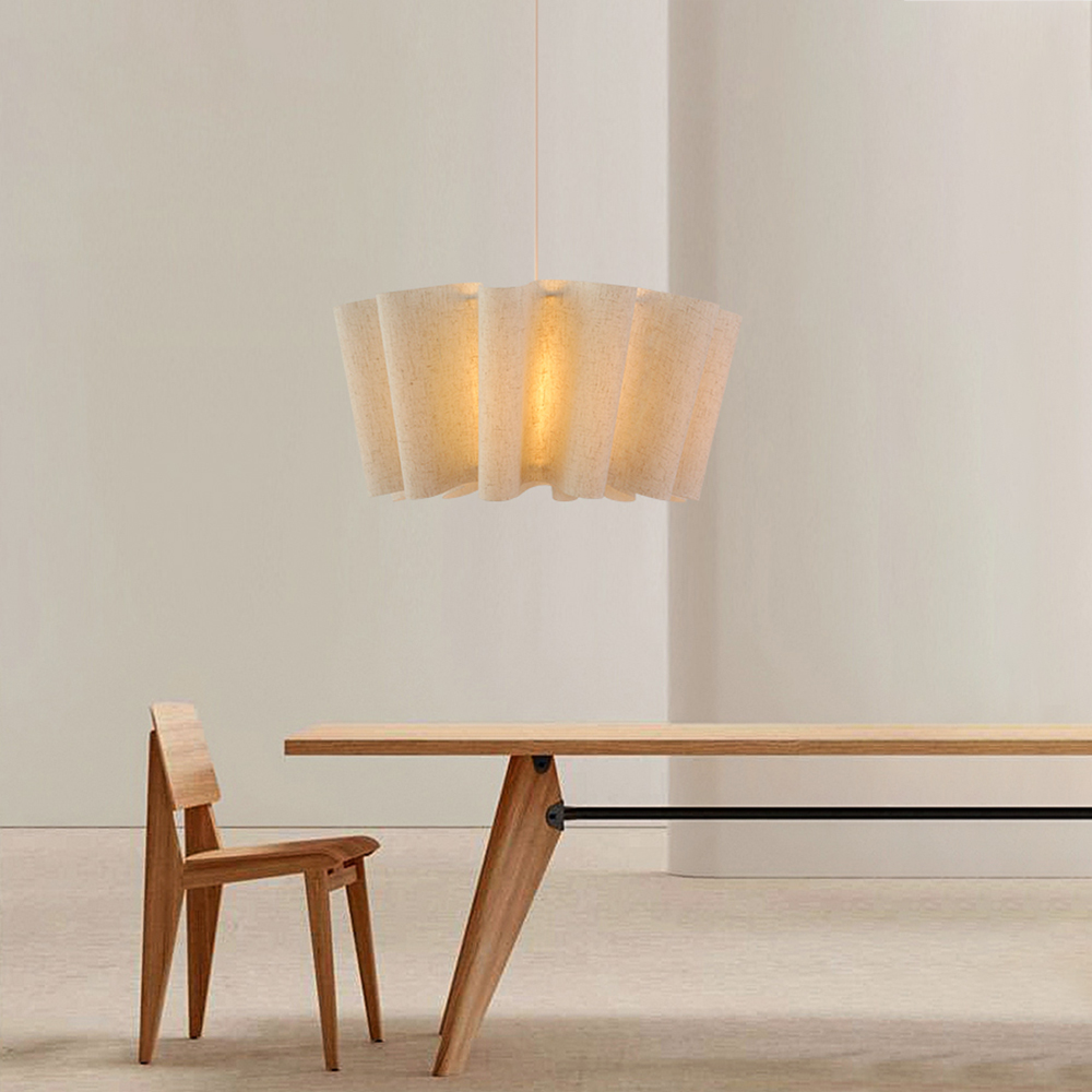 Japanese Retro Artistic Fabric Chandelier Wabi-sabi Home decor Pendant Light-Handwovenlamp