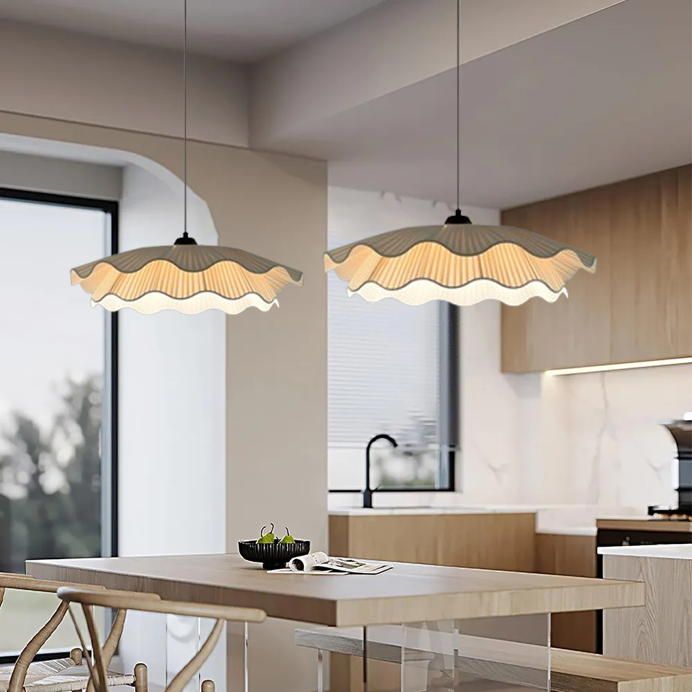 Modern Dining Room Fabric Pendant Light French Design Home Decor Chandelier-Handwovenlamp