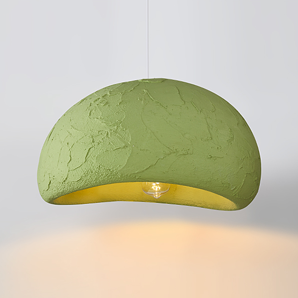 Creative Designer Klein Blue Pendant Light Wabi-sabi Living room Avocado Green Decor Chandelier-Handwovenlamp