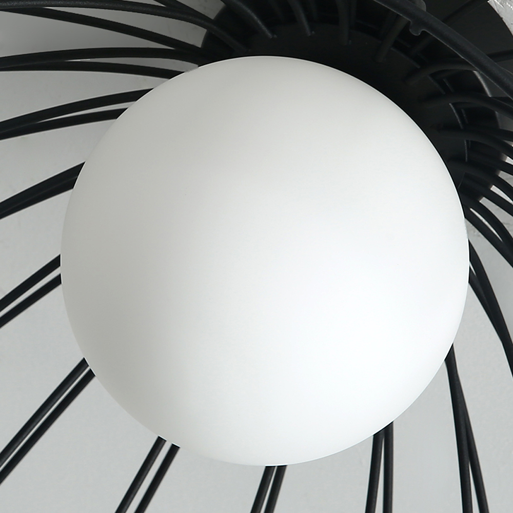 Nordic Balcony Metal Ceiling Lamp Luxury Corridor Flush Mount Light-Handwovenlamp