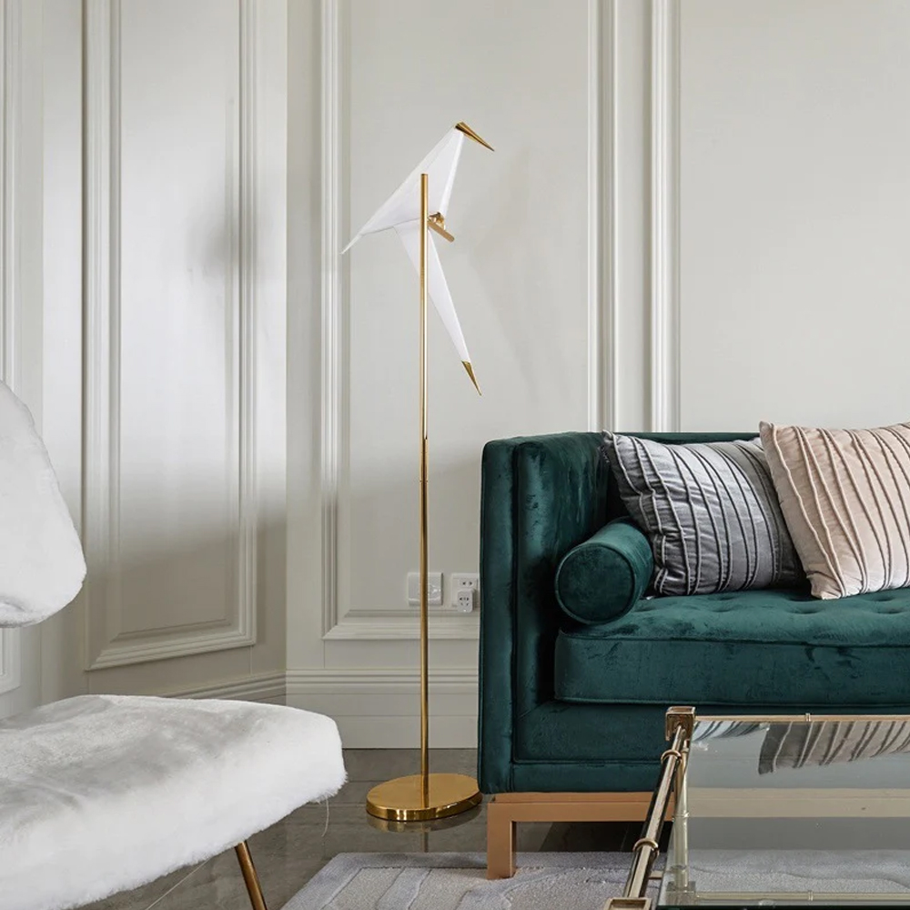 Nordic Luxury Thousand Paper Crane Bird Table Lamp Floor Lamp-Handwovenlamp