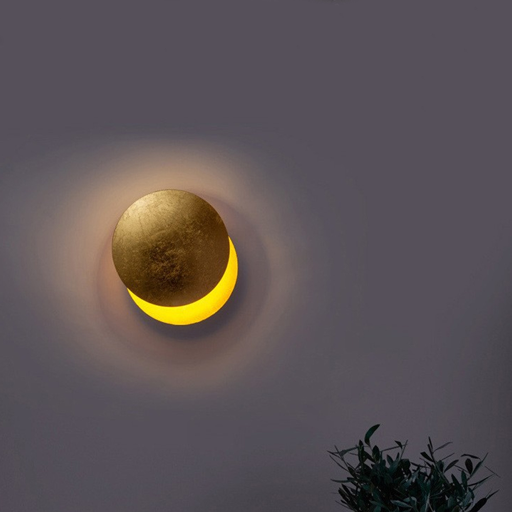 Italian Design Moon LED Lamp Bedside Wall Lamp Staircase Aisle Lights-Handwovenlamp