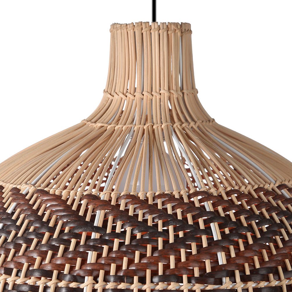 Dramatic Kitchen Islands Rattan Pendant Light Handmade Chandelier-Handwovenlamp