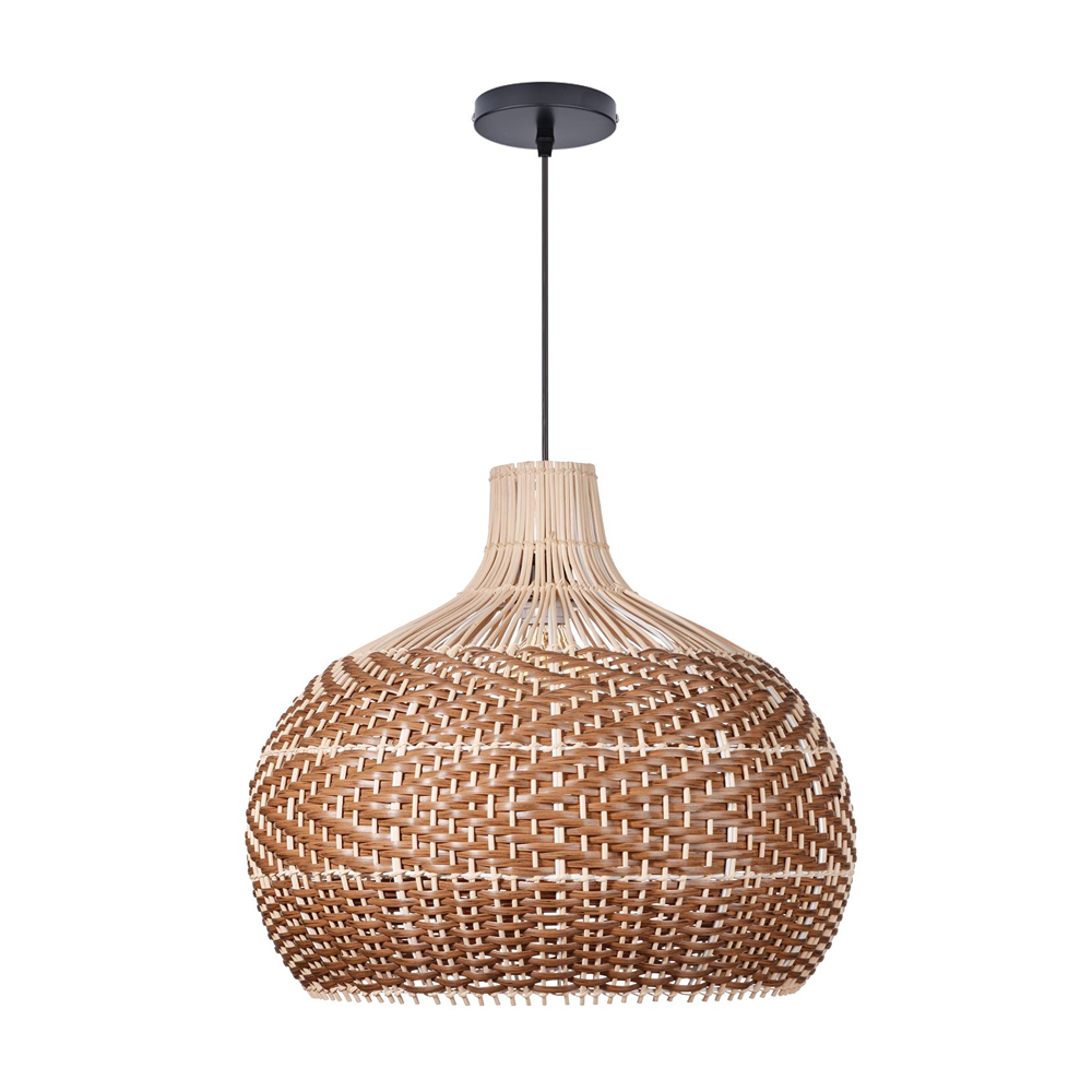 Beautiful Rattan Pendant Light over the Kitchen Counter-Handwovenlamp