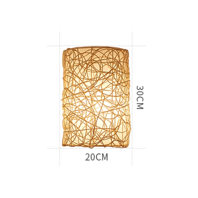 Moroccan Wicker Rattan Wall Pendant Lamps-Handwovenlamp
