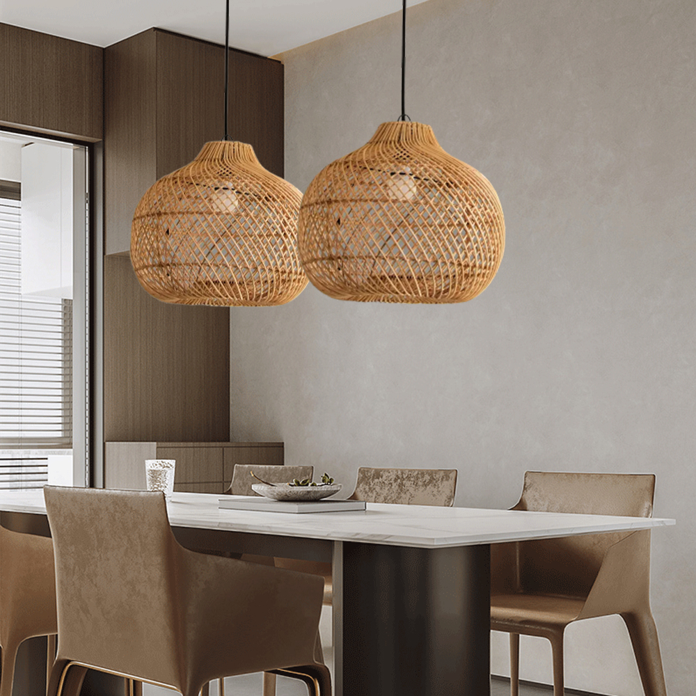 Quality Handmade Rattan Pendant Light-Handwovenlamp