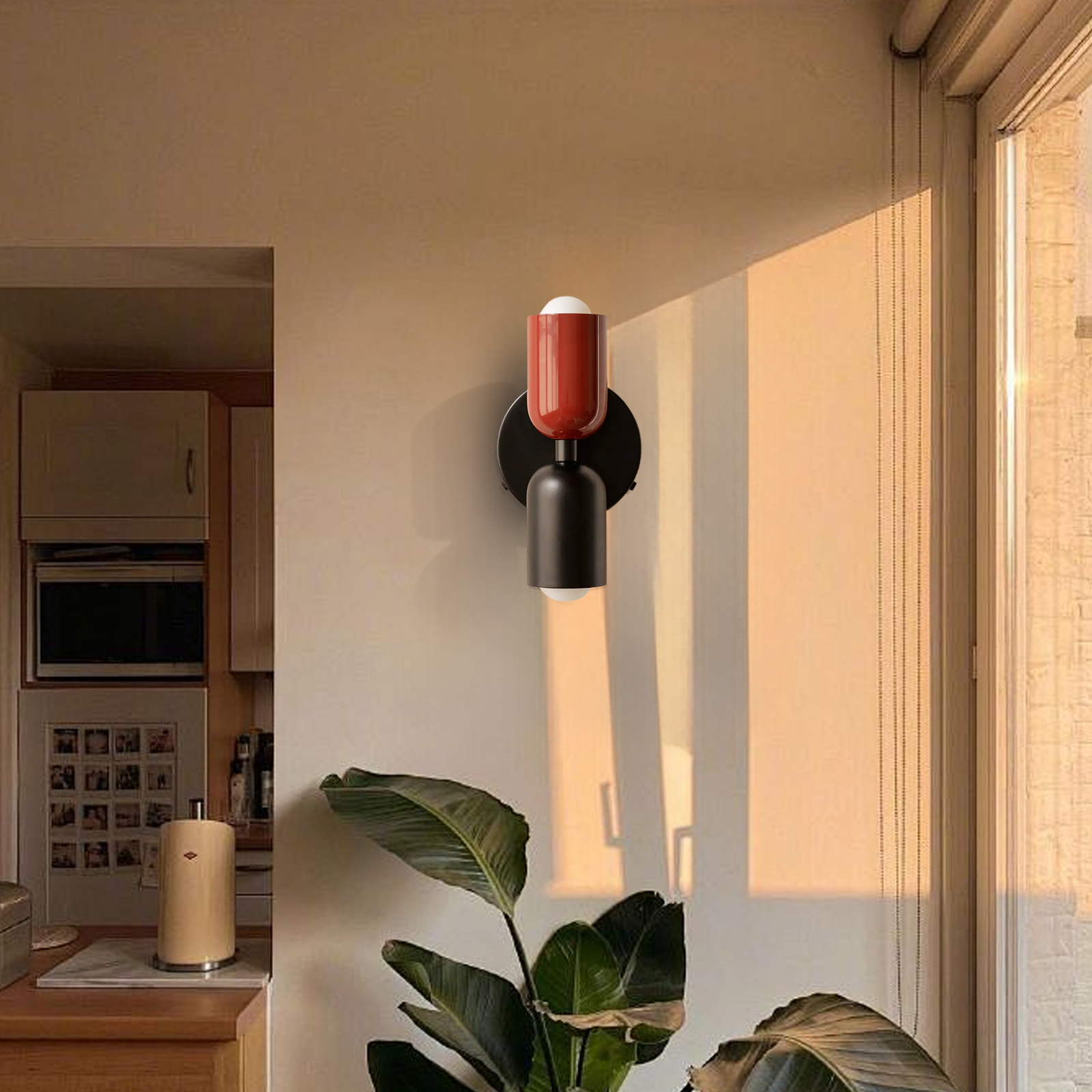 Bedroom Bedside Colorful Double-head Wall Lamp Cream-style Living Room Corridor Light-Handwovenlamp