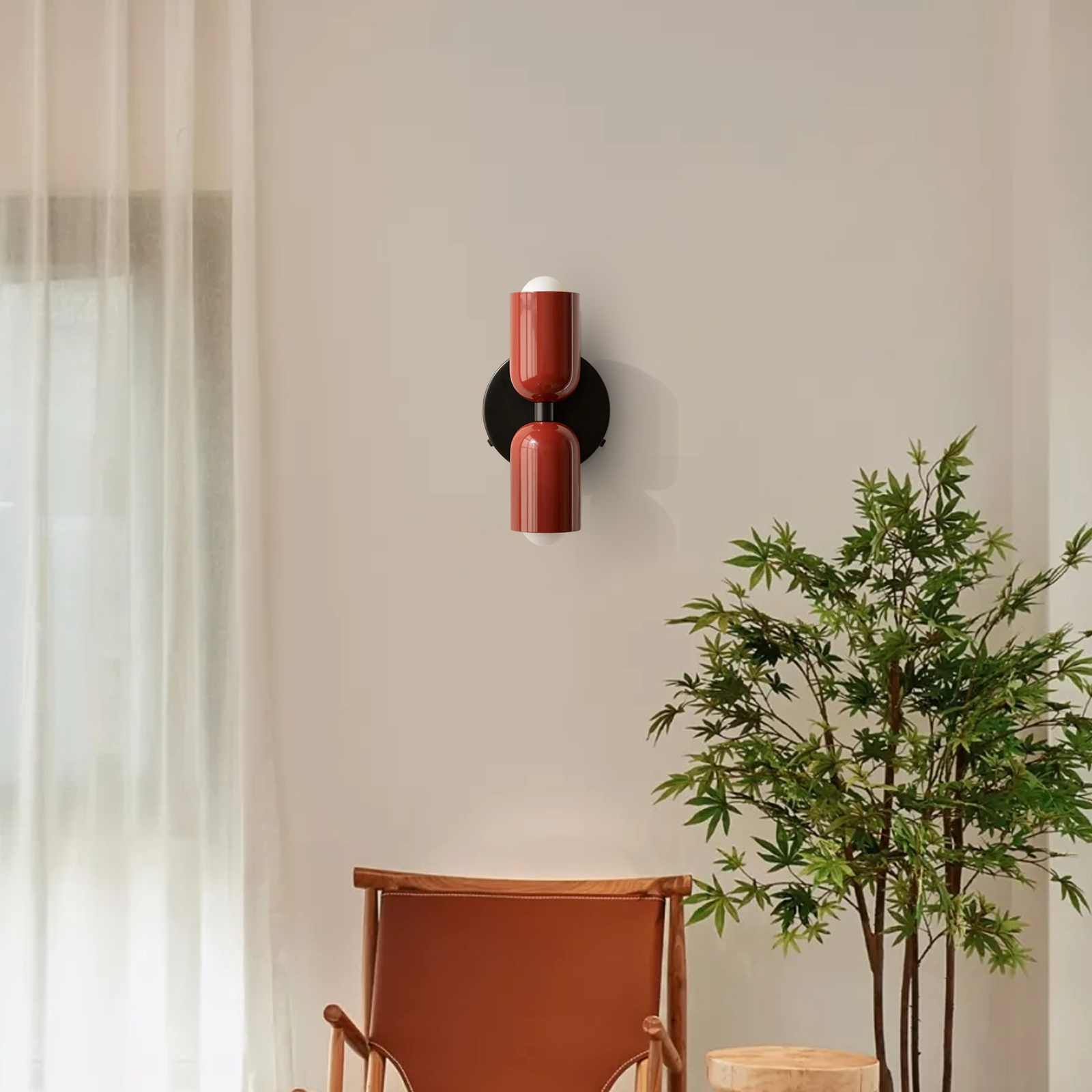 Bedroom Bedside Colorful Double-head Wall Lamp Cream-style Living Room Corridor Light-Handwovenlamp