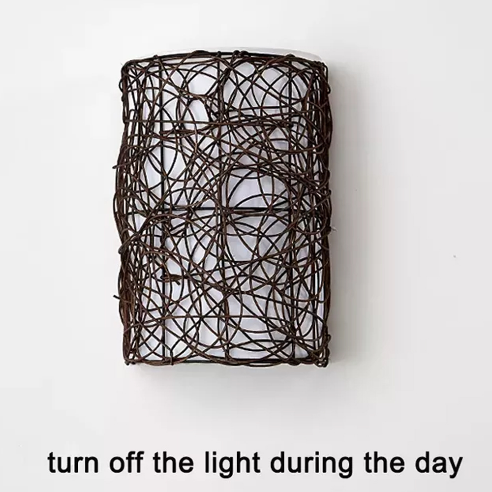 Moroccan Wicker Rattan Wall Pendant Lamps-Handwovenlamp