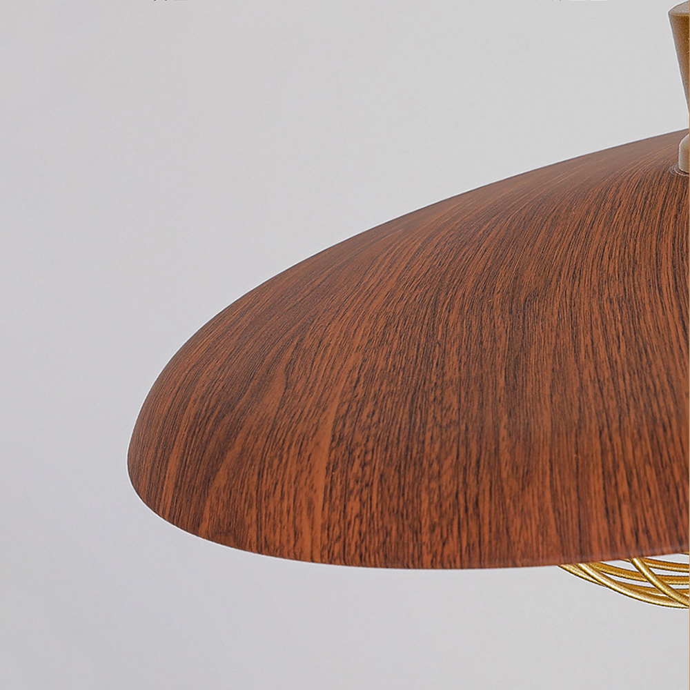 Modern Chandelier Interior Design Metal Wooden Pendant Light-Handwovenlamp