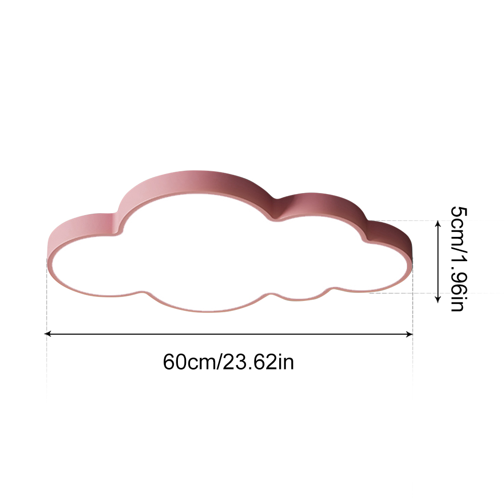 Children's Bedroom Ceiling Light Cloud Pink Chandelier-Handwovenlamp