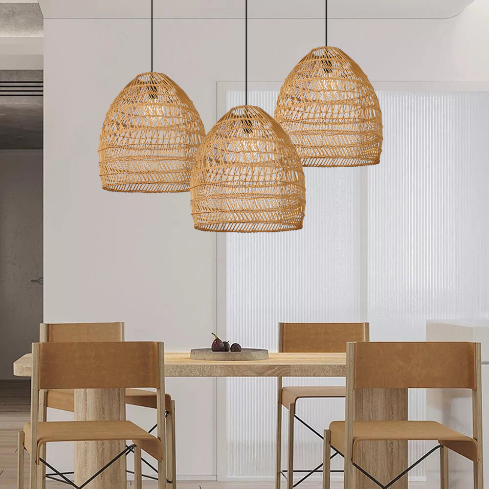 Wabi-sabi Lights Southeast Asia Living Room Hanging Chandelier-Handwovenlamp