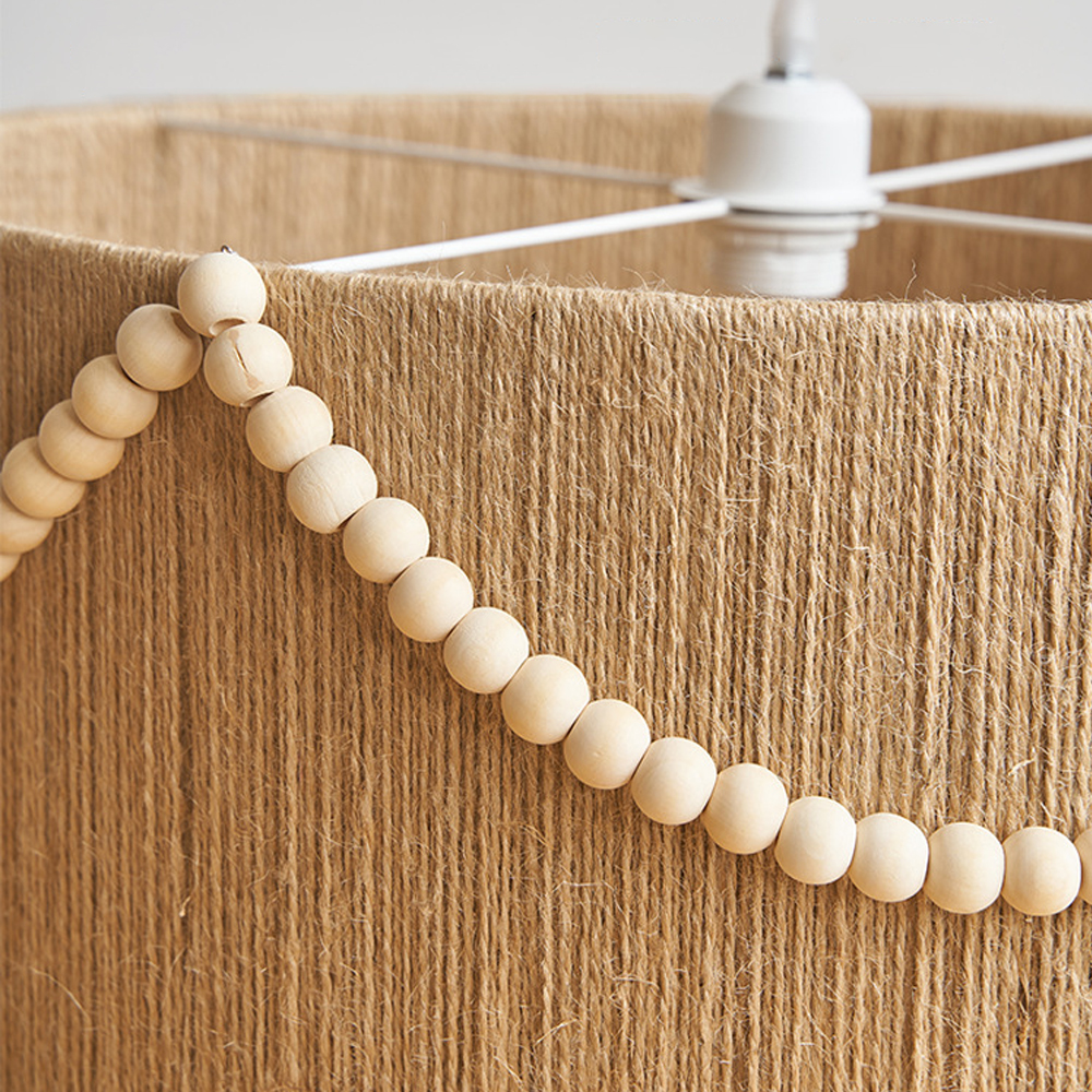 Bohemian Vintage Hemp Rope Chandelier Feature Dining Room Ceiling Lamp-Handwovenlamp