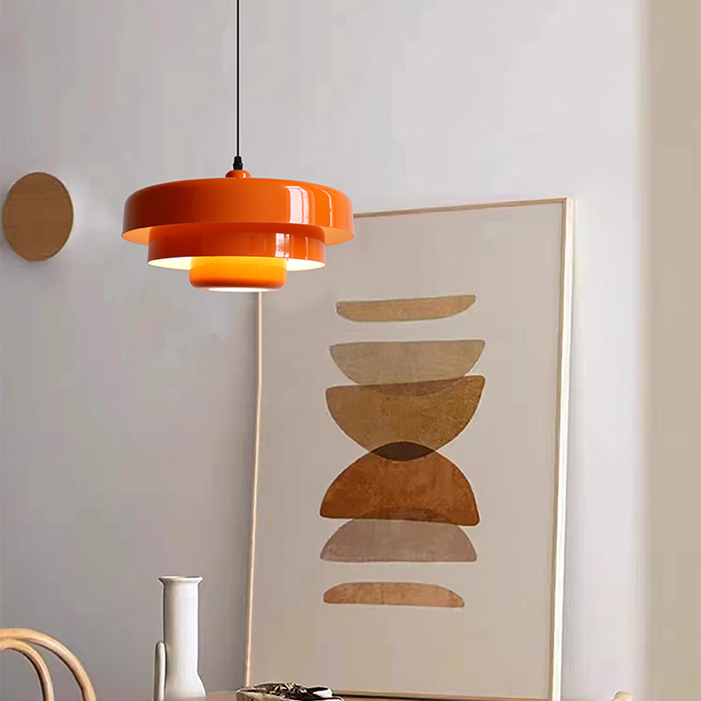 Nordic Minimalist Metal Pendant Light Danish Classic Multi-layer Lamps-Handwovenlamp
