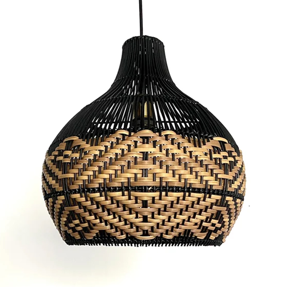 The Keys Rattan Pendant Light Chandelier-Handwovenlamp