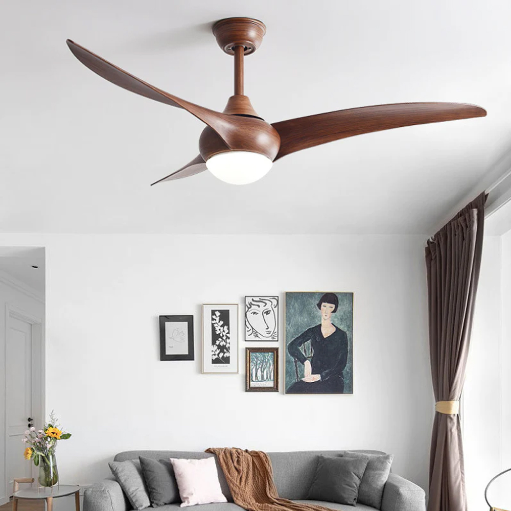 52 Inch Ceiling Fan with Lights Remote Control-Handwovenlamp
