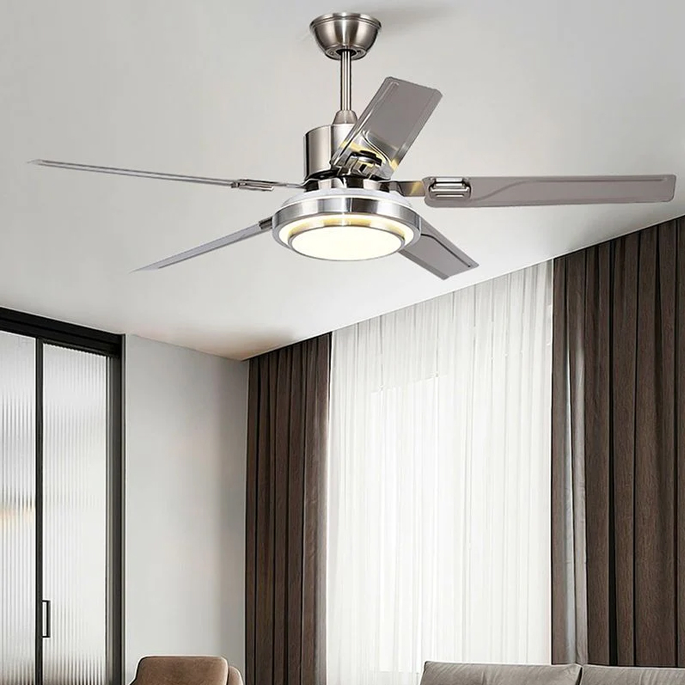 Metal Ceiling Fans Modern Style 1 Light-Handwovenlamp