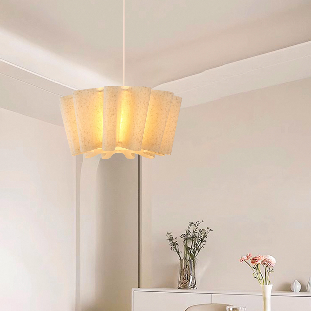 Japanese Retro Artistic Fabric Chandelier Wabi-sabi Home decor Pendant Light-Handwovenlamp