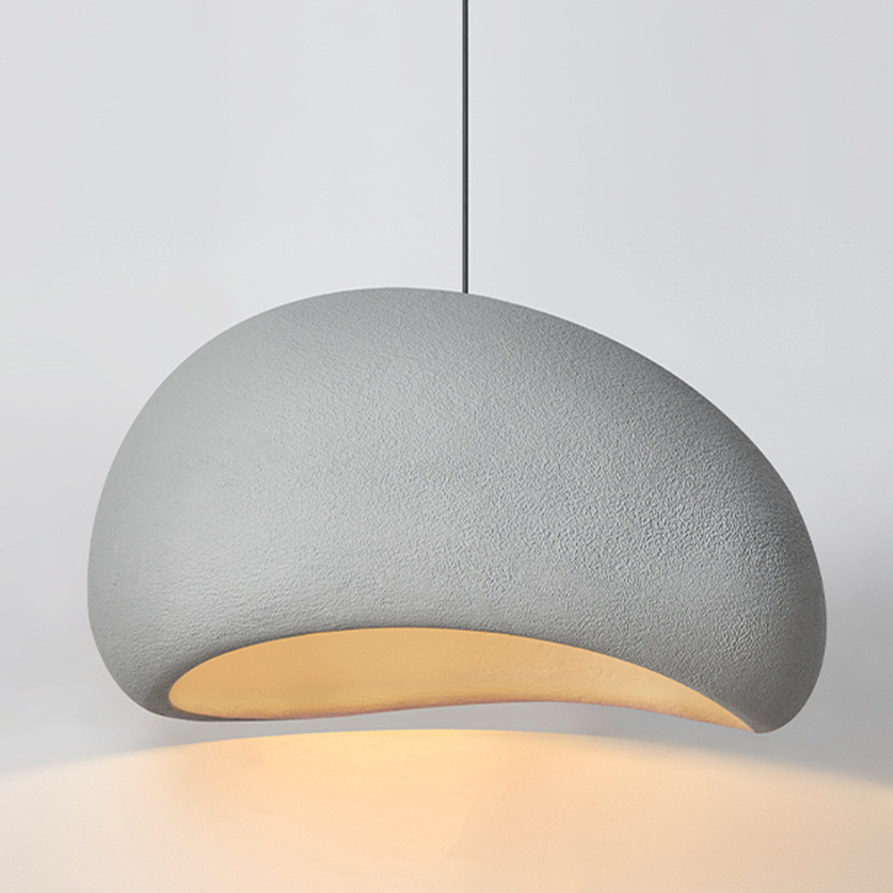 Classic Gray Living Room Wabi-sabi Pendant Light Home Life Lighting Decoration-Handwovenlamp