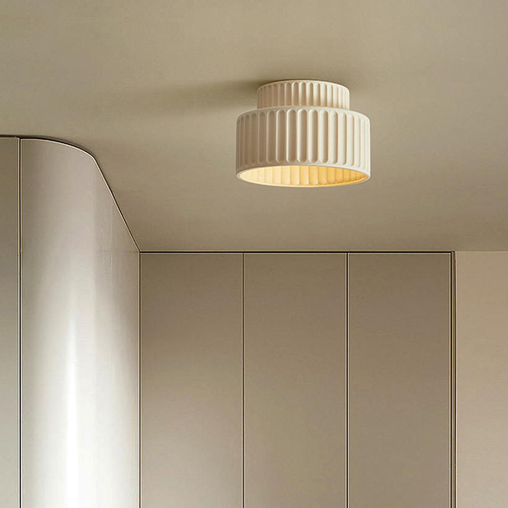 Nordic Cream Style Aisle Ceiling Lamp Modern Simple Balcony Entrance Ceiling Light-Handwovenlamp