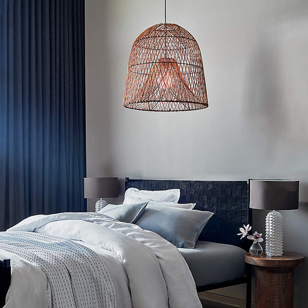 Creative Handmade Rattan Chandelier Japanese Restaurant Pendant Lamp-Handwovenlamp