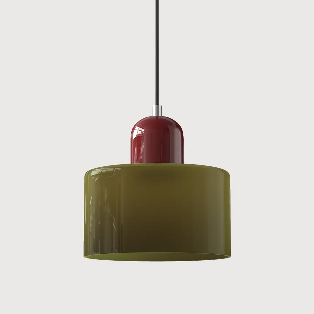 Bauhaus Small Glass Pendant Light For Dining Room and Bedroom-Handwovenlamp