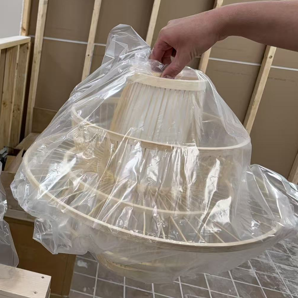 Japanese style simple lantern bamboo Pendant Light-Handwovenlamp