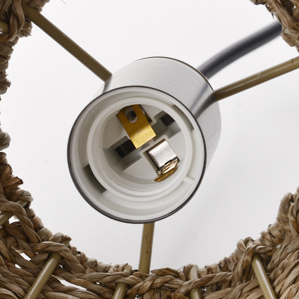 Natural Seagrass Pendant Lighting Luxury Interiors Dining Room Decorative Lamp-Handwovenlamp