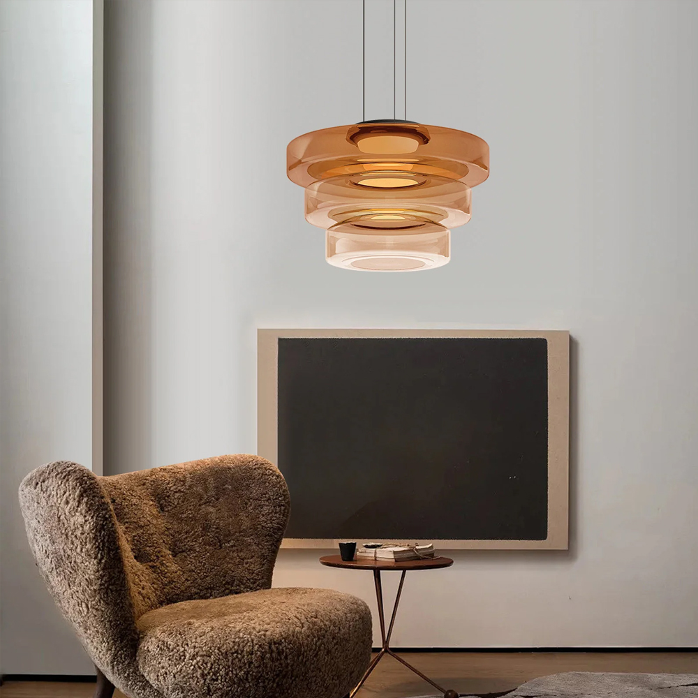 Modern Elegant Glass Pendant Light Fixtures for Living Room Dining Room-Handwovenlamp