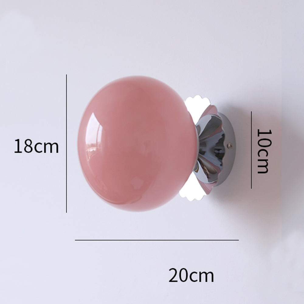 Nordic Modern Corridor Decorative Wall Lamp Minimalist Bedside Small Ball Wall Sconce-Handwovenlamp