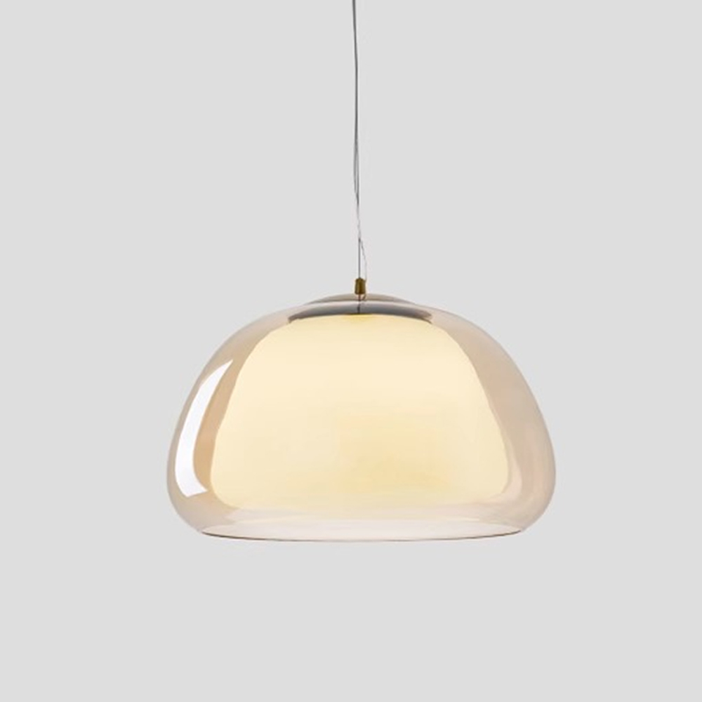Danish Creative Cream Style Glass Pendant Light Simple Aisle Cafe Decorative Lamp-Handwovenlamp