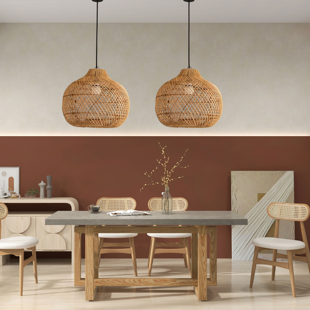 Quality Handmade Rattan Pendant Light-Handwovenlamp