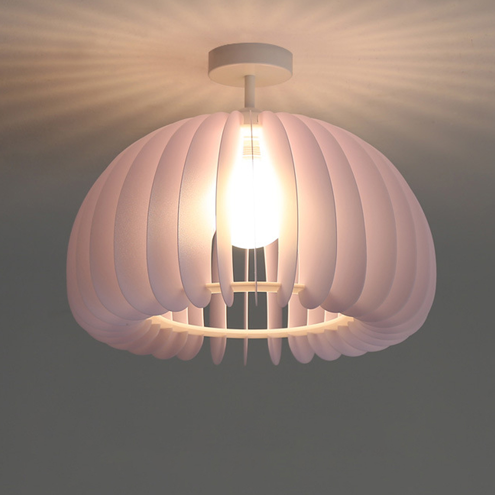 Japanese Wooden Corridor Aisle Ceiling Lamp Log Pumpkin Balcony Light For Bedroom-Handwovenlamp