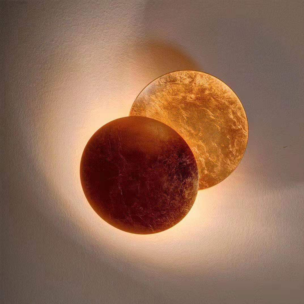 Italian Design Moon LED Lamp Bedside Wall Lamp Staircase Aisle Lights-Handwovenlamp