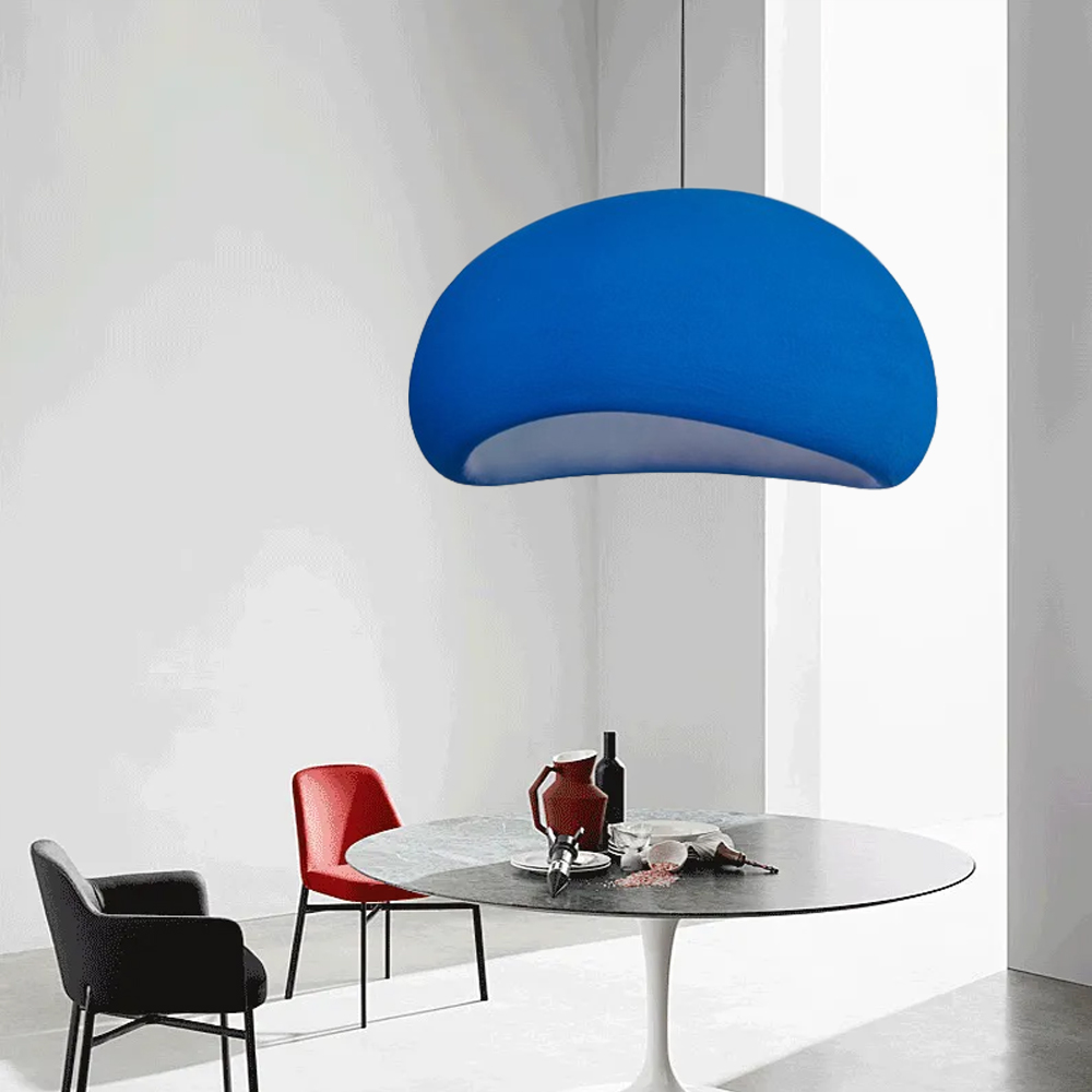 Macaron Chandelier Living Room Wabi Sabi Style Oval Pendant Lamps-Handwovenlamp