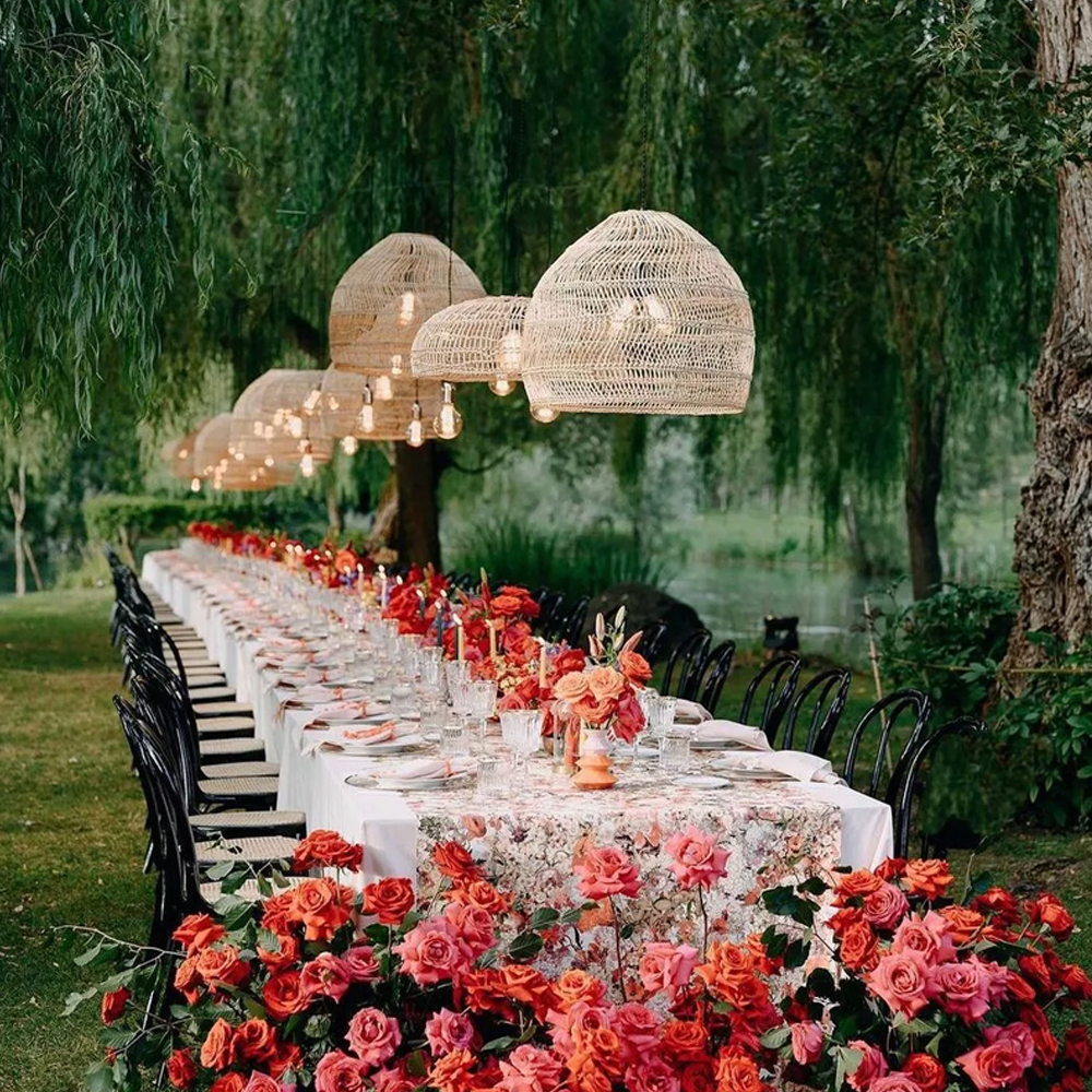 Farmhouse Rural style-Handwovenlamp