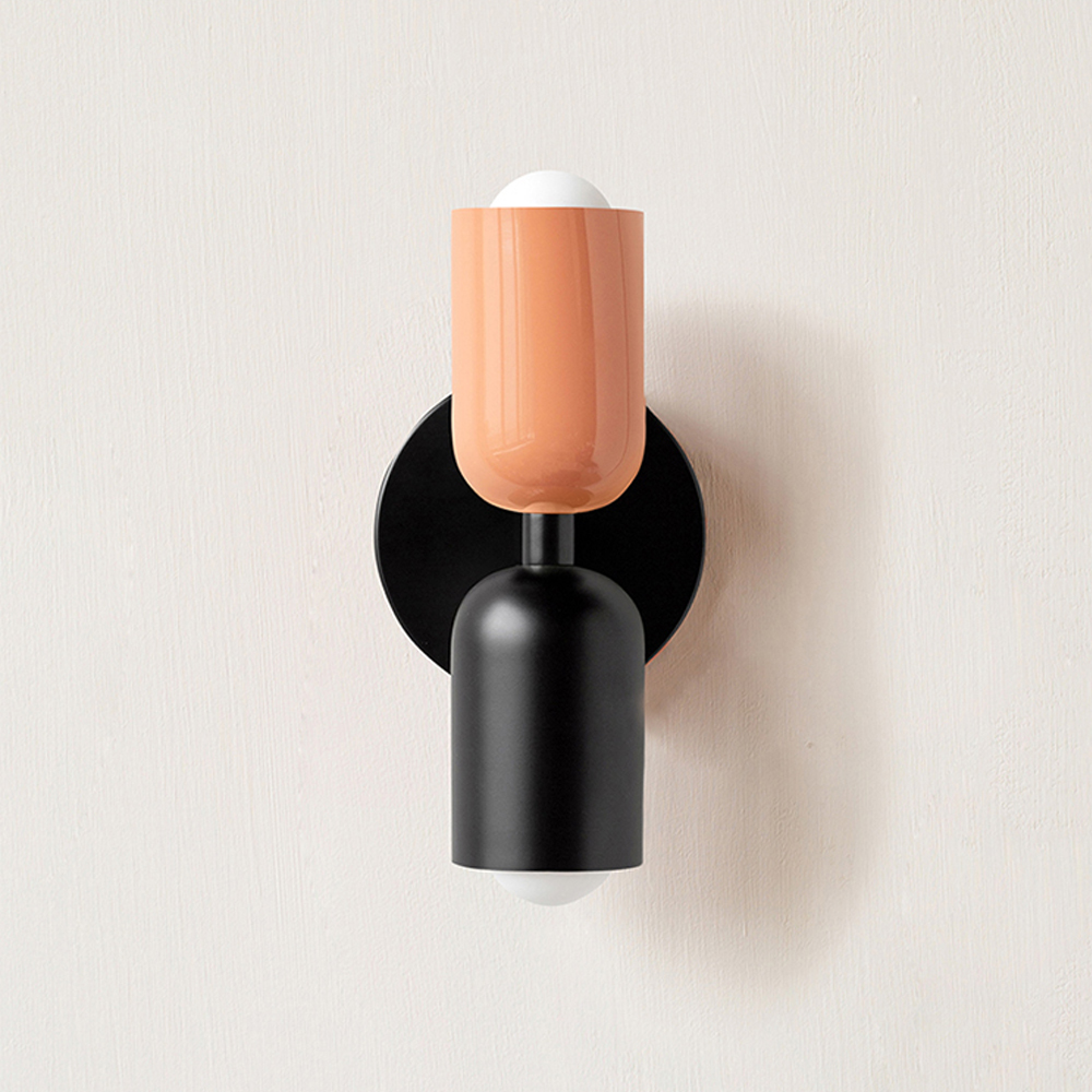 Bedroom Bedside Colorful Double-head Wall Lamp Cream-style Living Room Corridor Light-Handwovenlamp