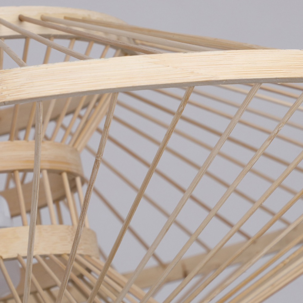 Antique Bamboo Lantern Pendant Light Japanese Retro Rattan Bamboo Chandelier-Handwovenlamp