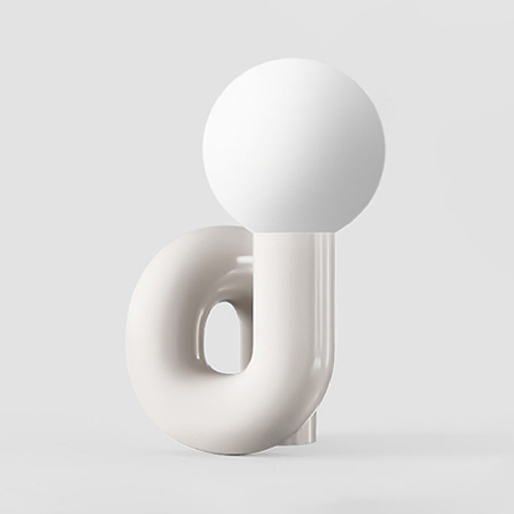 Nordic Red Bedside Lamp Light Luxury Glass Table Lamp-Handwovenlamp