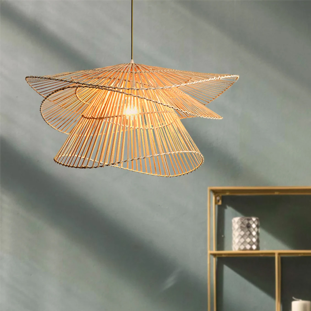 Creative Multi-layered Pendant Lights Dining Room Decoration Vintage Suspension Luminaire-Handwovenlamp