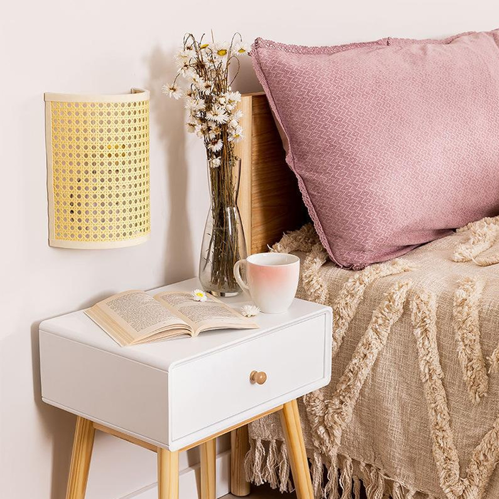 Modern Minimalist Creative Rattan Art Lamp Wall Lamp-Handwovenlamp