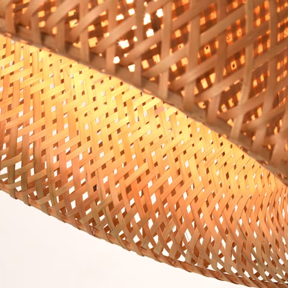 DIY Kitchen Island Bamboo Lamp Shade Home Decor Pendant Lighting-Handwovenlamp