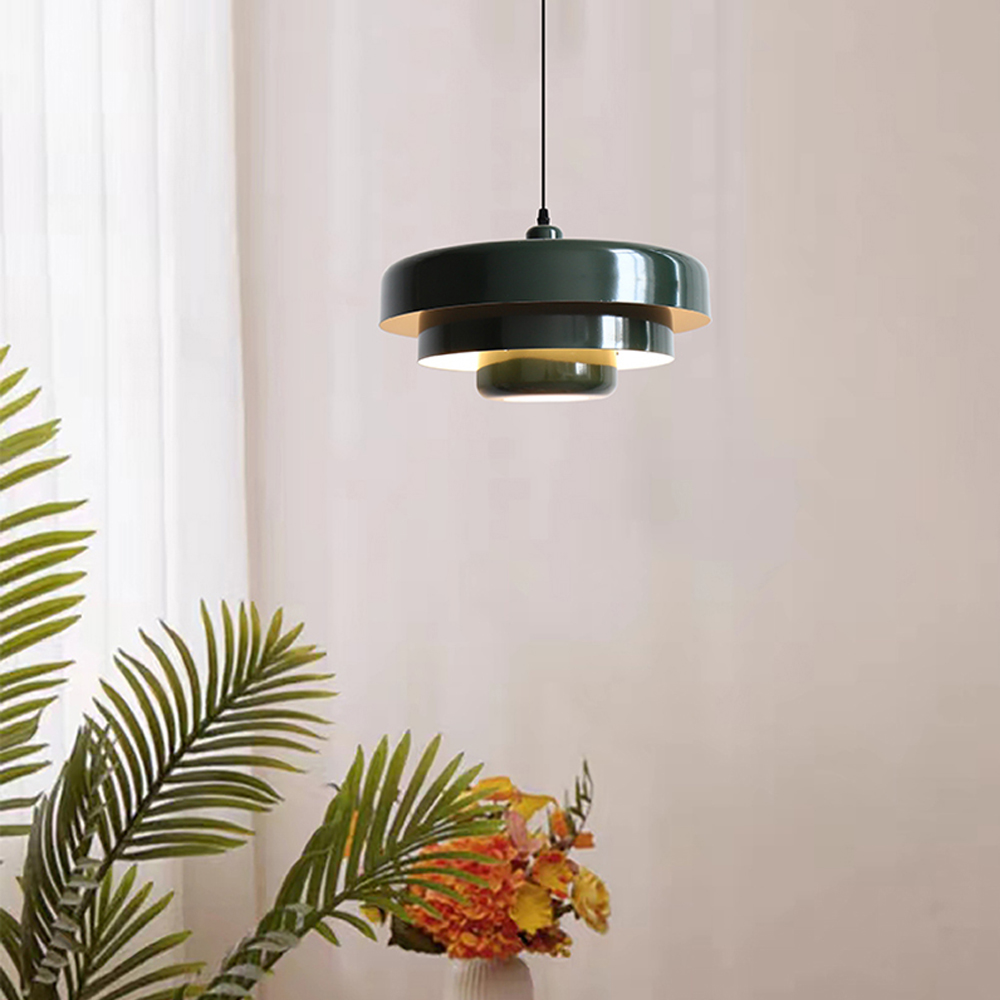 Nordic Minimalist Metal Pendant Light Danish Classic Multi-layer Lamps-Handwovenlamp
