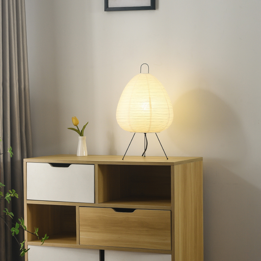 Japanese Rice Paper Table Lamp Personality Art Living Room Homestay Floor Lamp-Handwovenlamp