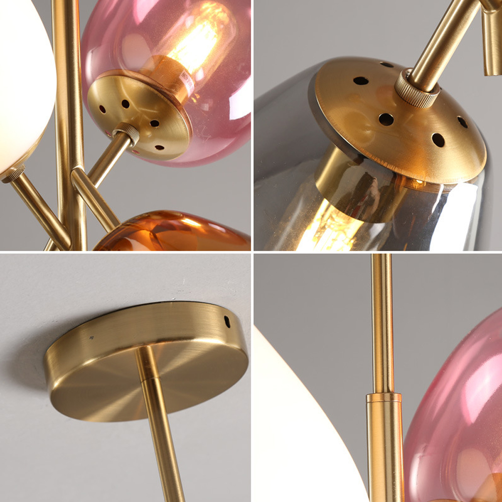 Nordic Glass Balloon Chandelier Children's Room Bedroom Lamps-Handwovenlamp